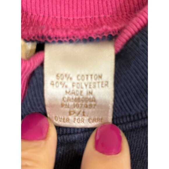 Retro Floral Embroidery Sweatshirt PL Blue Cottagecore Boho Hippie Folk Indie - Picture 7 of 11